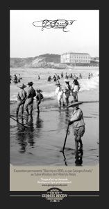 « Biarritz en 1895, vu par Georges Ancely » au Salon Windsor de l’Hôtel du Palais de Biarritz.