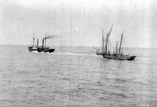 Bateaux sortant de la Barre