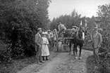 Vendanges aux carrés. Georges, Marthe et René Ancely