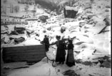 Route de la Raillère à Mauhourat. Dégâts de l'avalanche