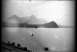 Vue sur Spiez, le Stockhorn et le lac prise en bâteau